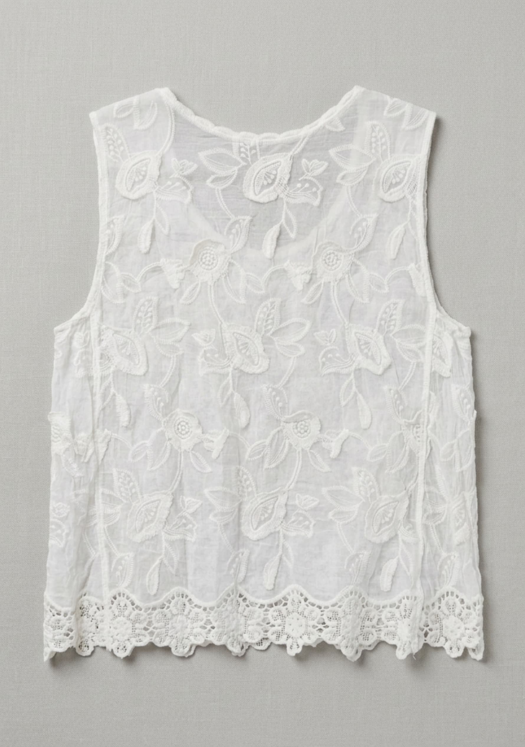 Elysia Crochet Top (White)