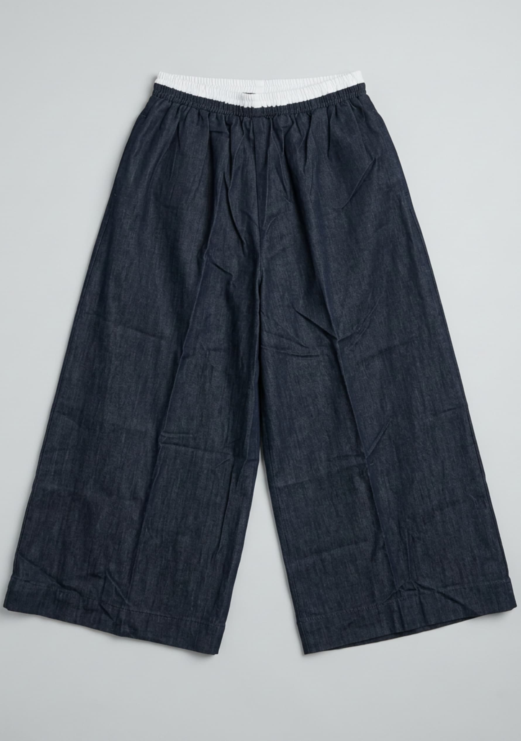 Coastal Wide-Leg Pants (Denim Black)