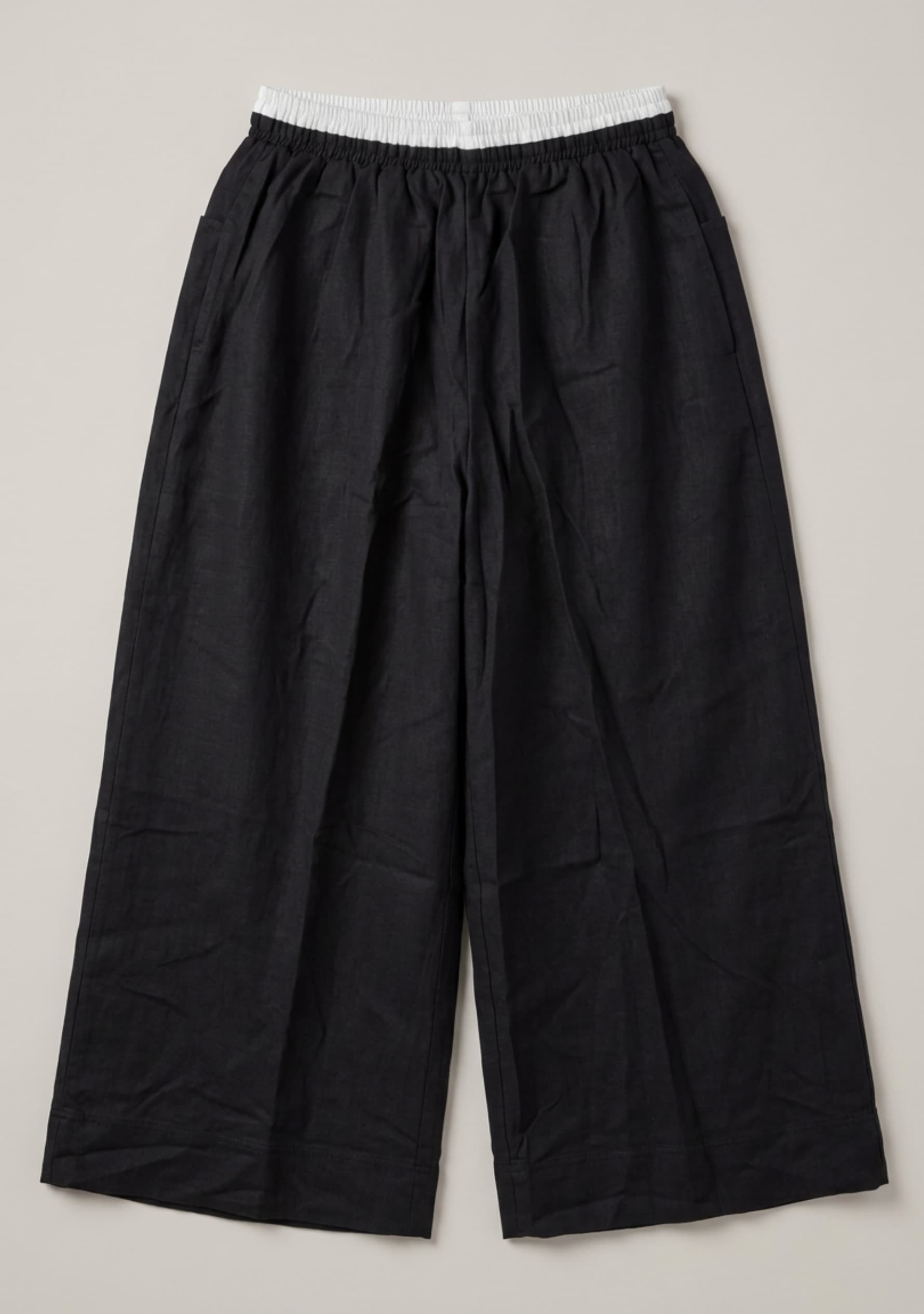 Coastal Wide-Leg Pants (Black)