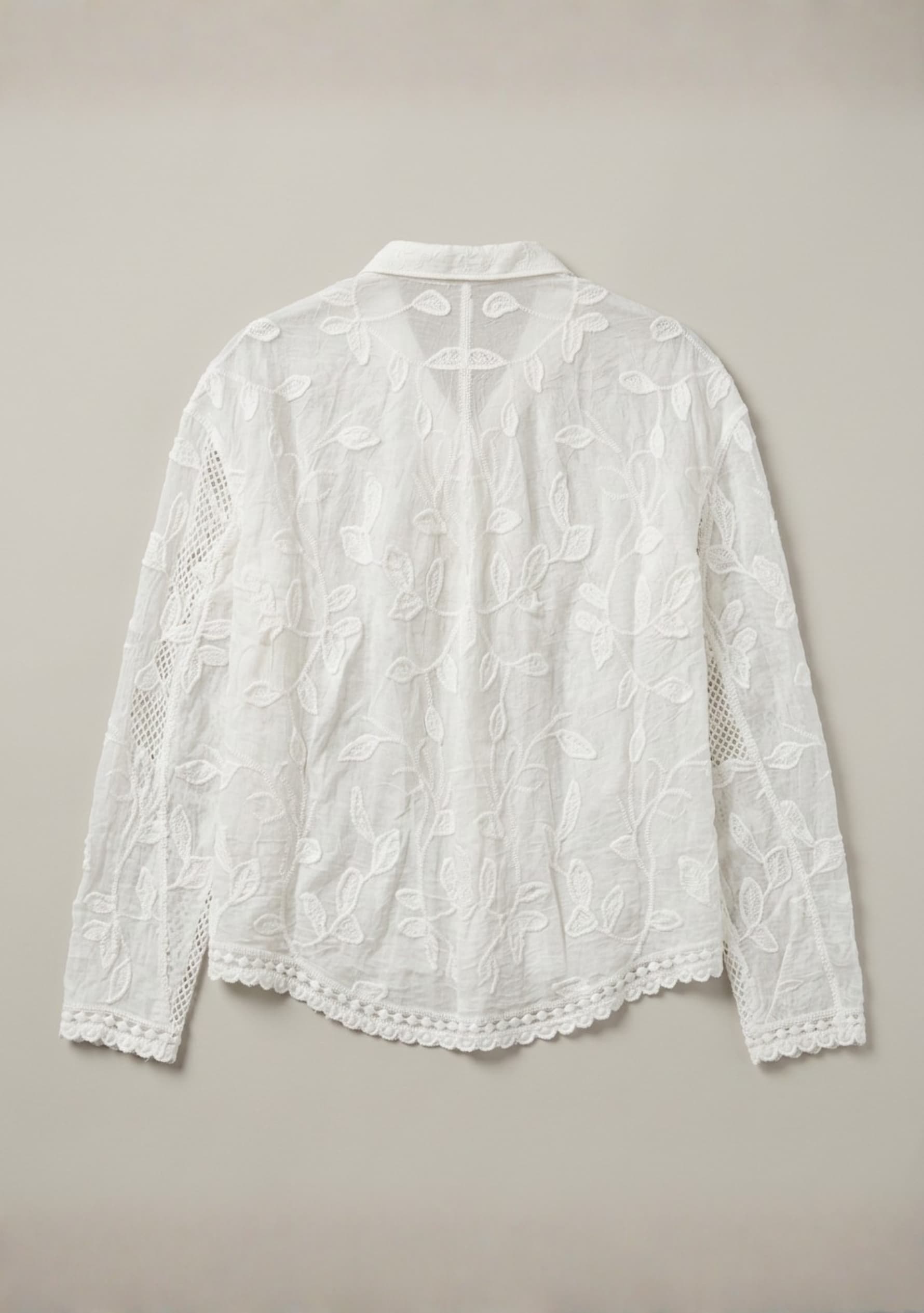 Folia Crochet Top (White)