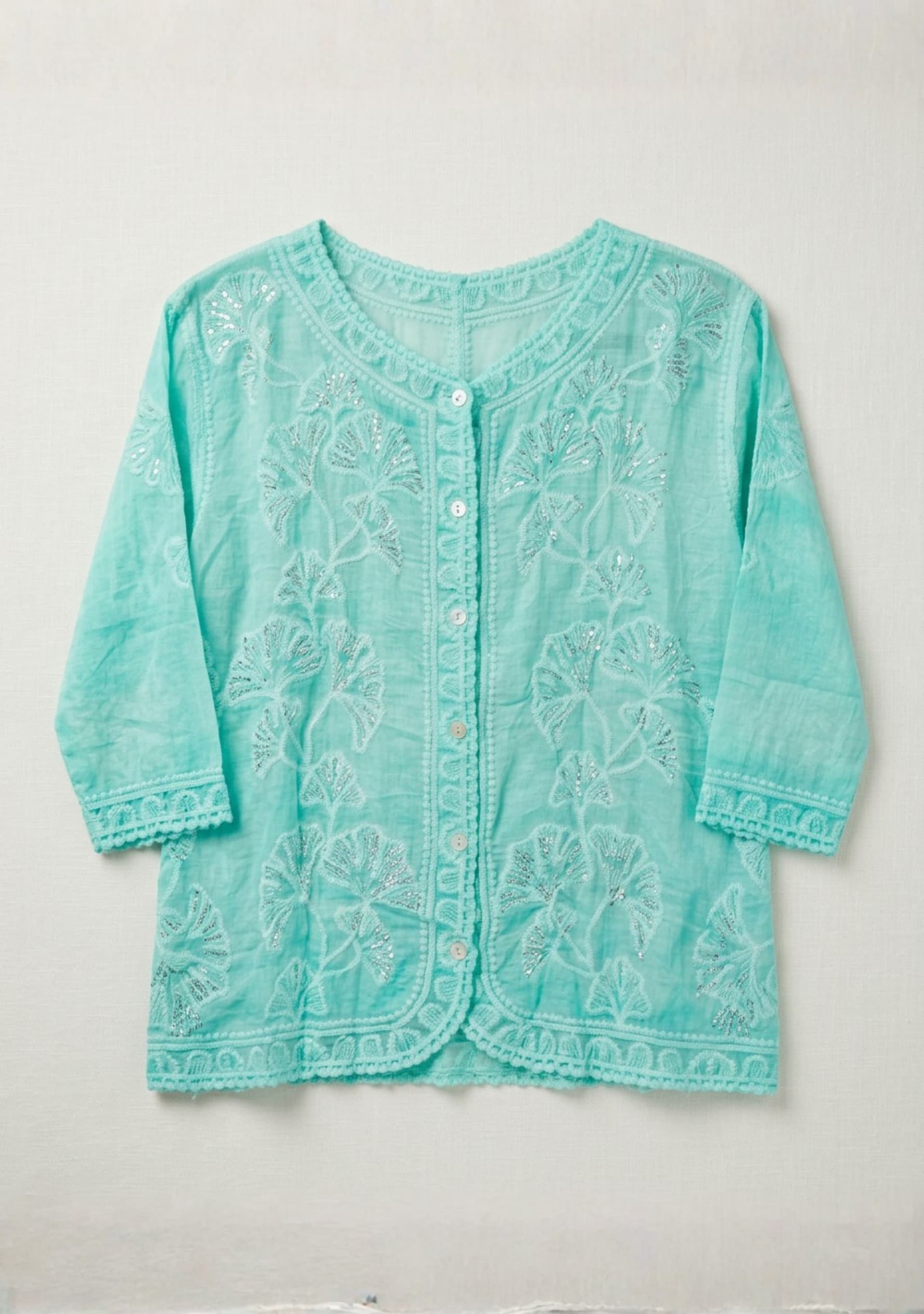 Thalassa Crochet Top (Mint Green)