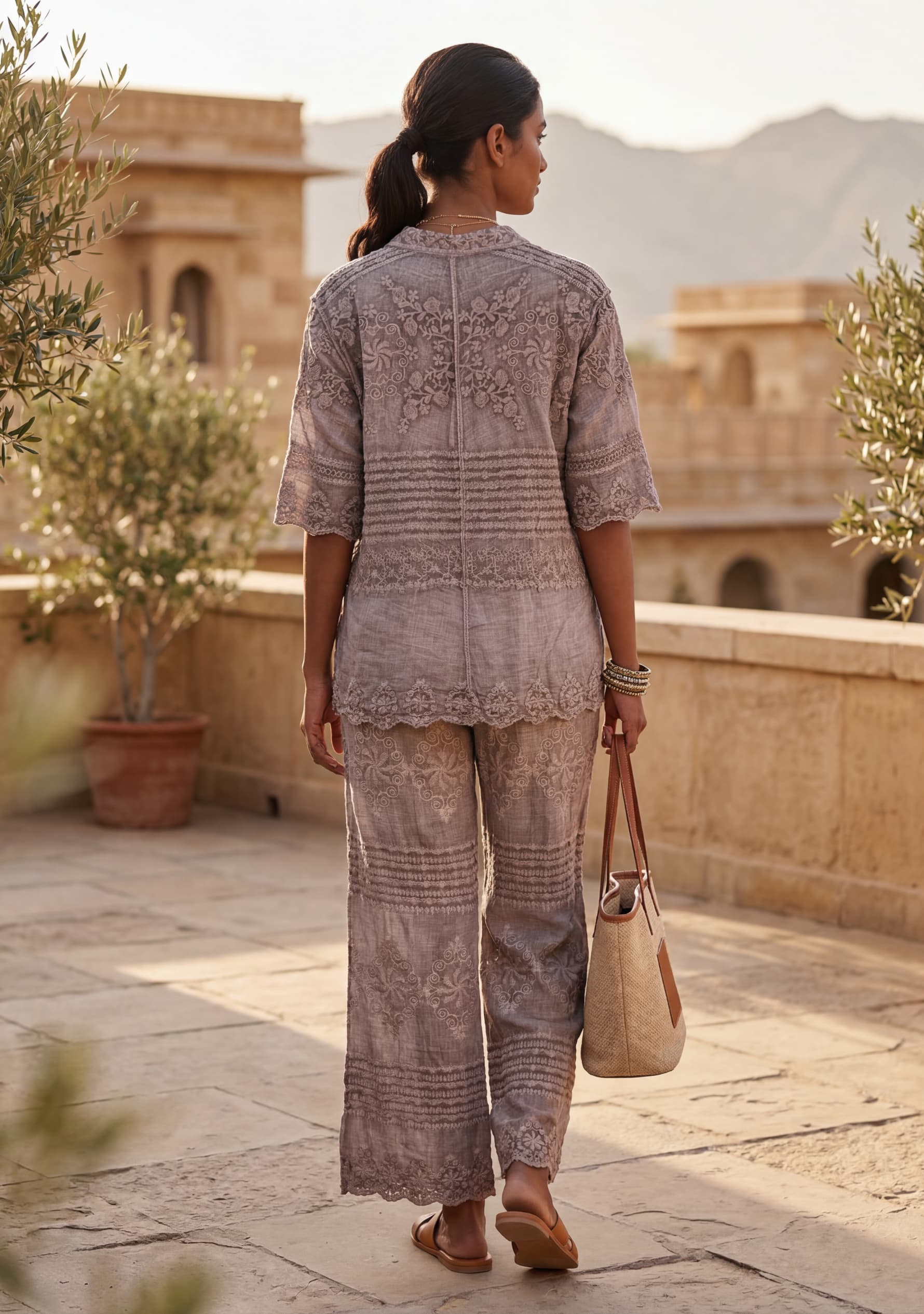 Mistral Crochet Top (Brown)