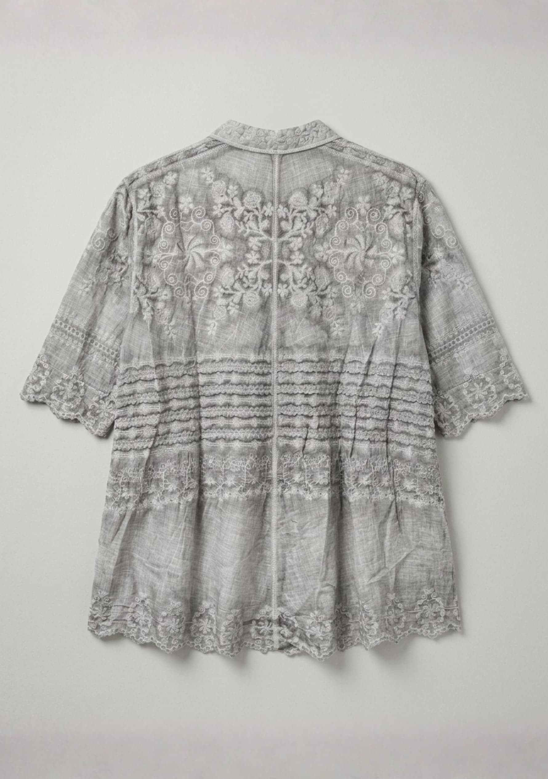 Mistral Crochet Top (Grey)