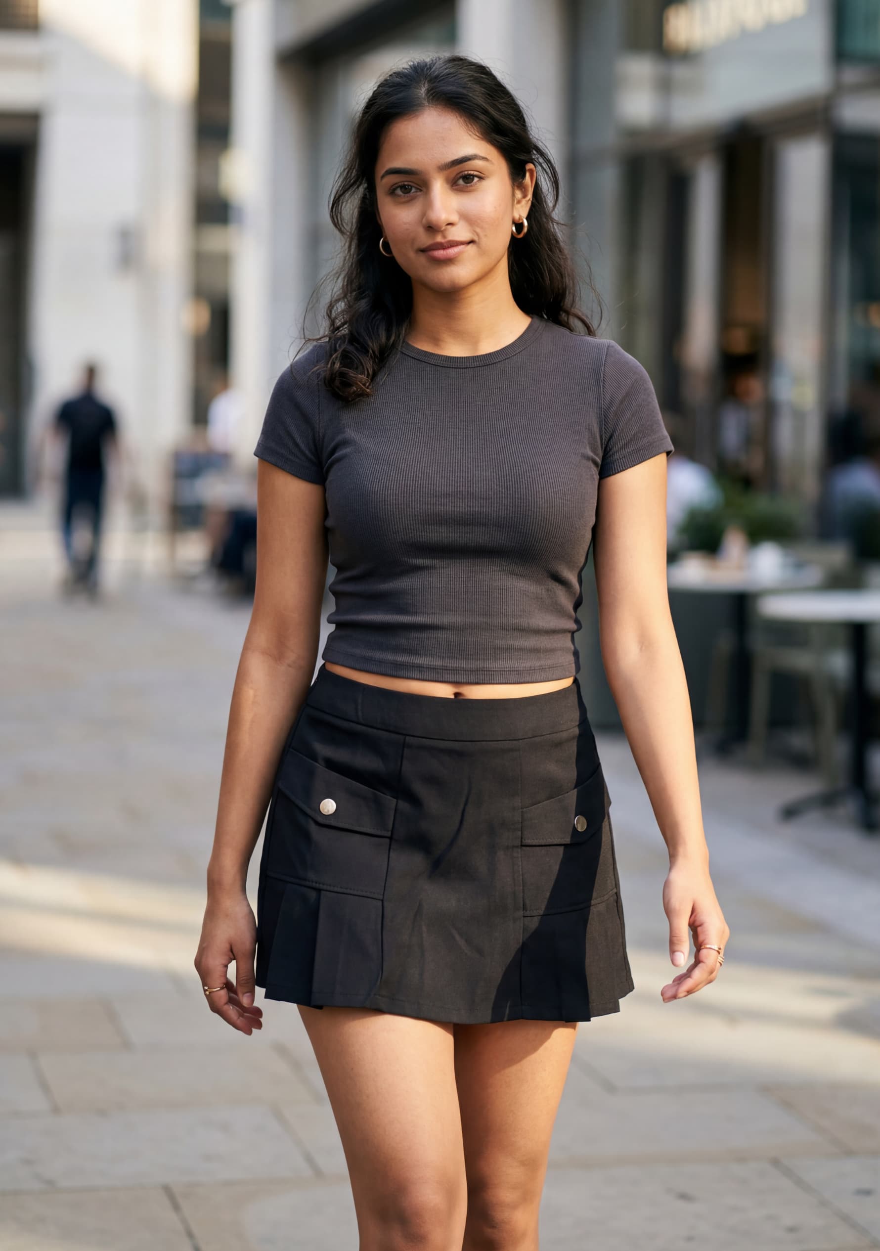 Sage Structured Skort (Black)