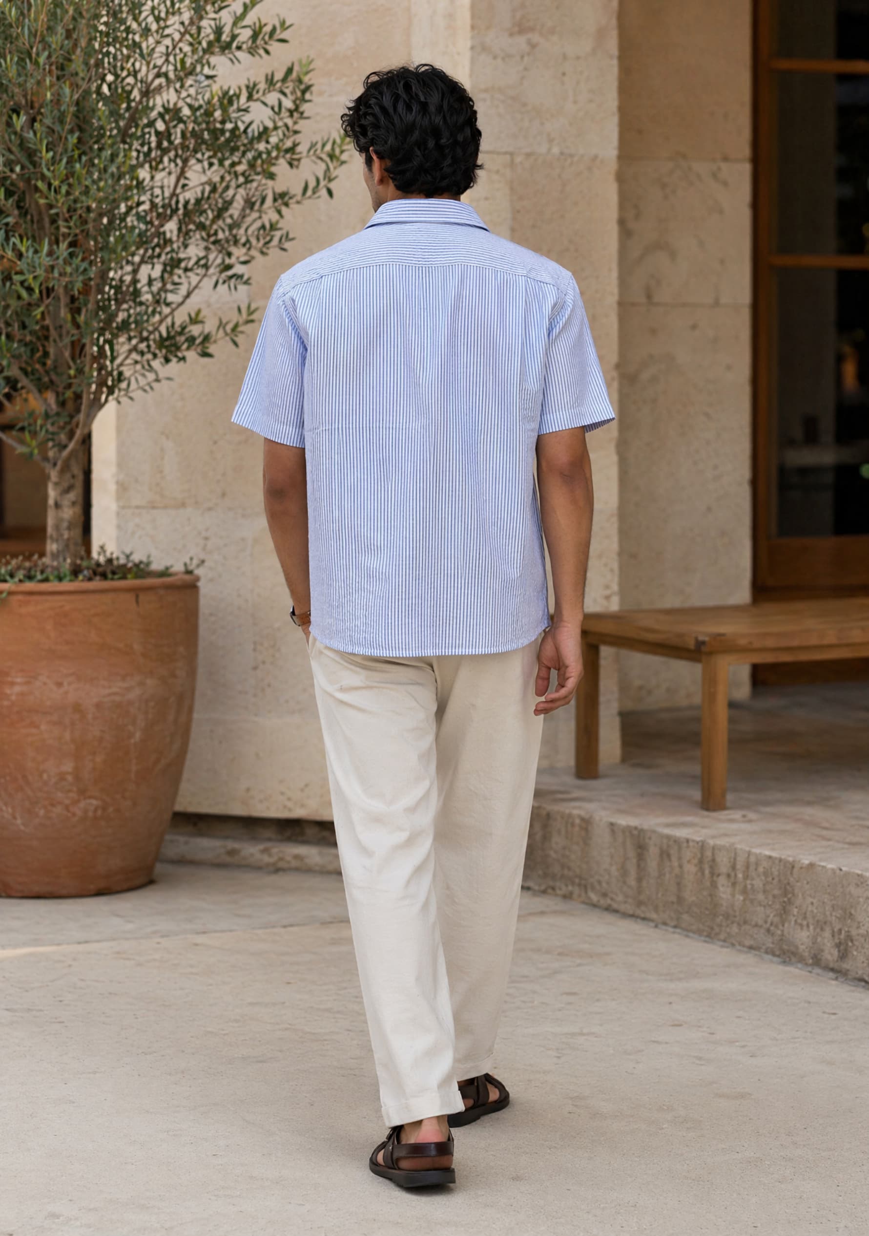 Easy Escape: Santorini Men's Shirt