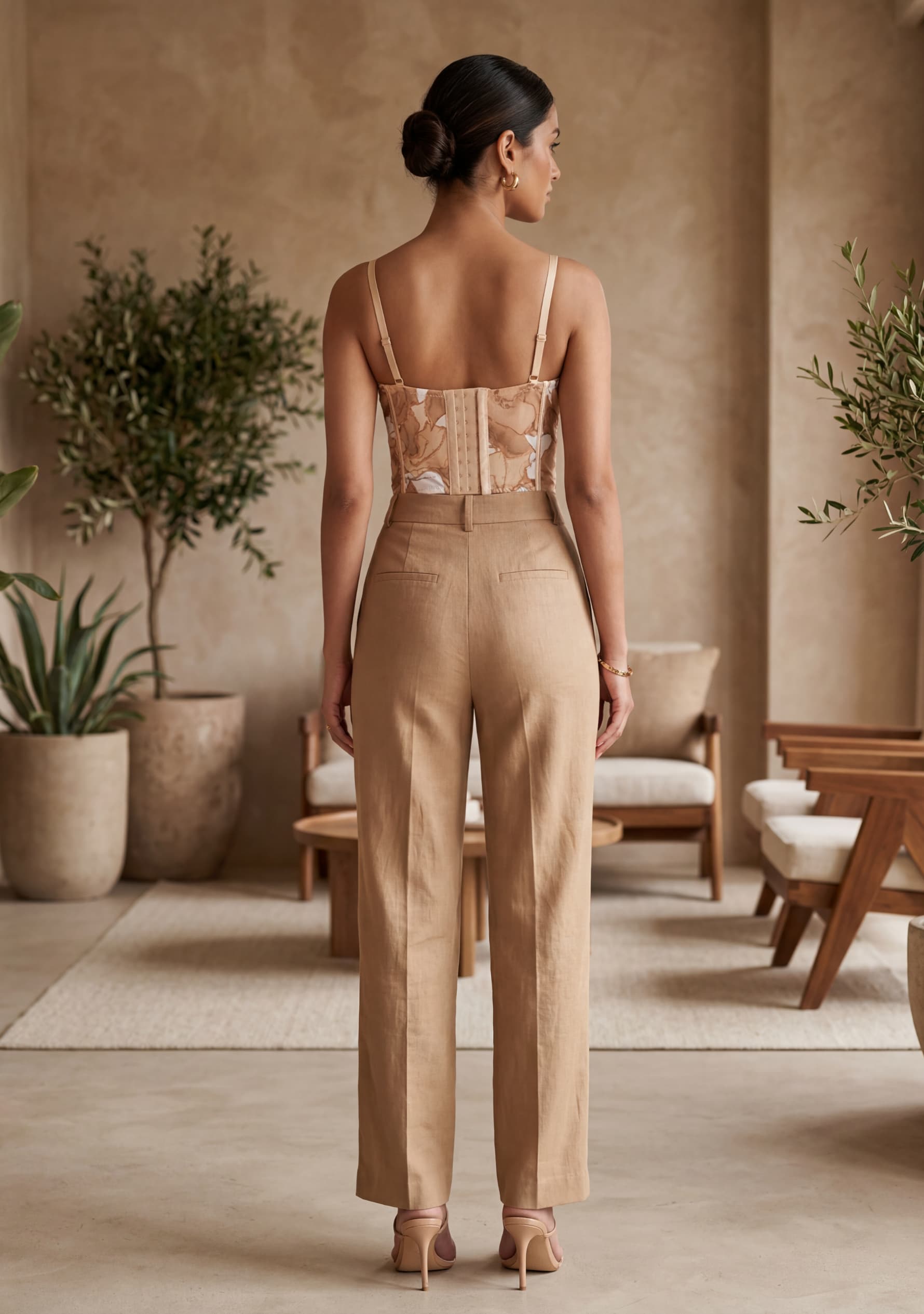 Sienna Corset Top (Earth Brown)