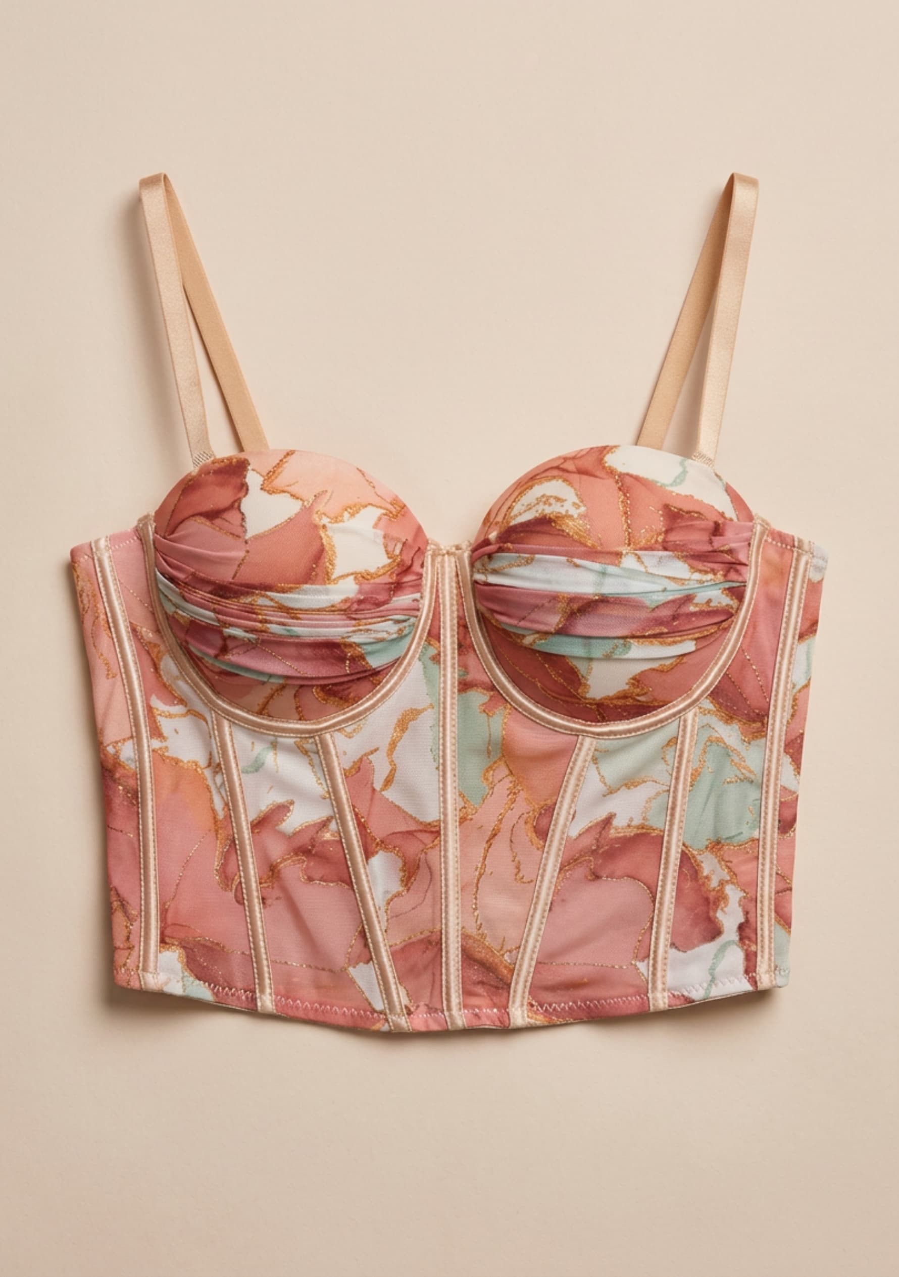 Sienna Corset Top (Dark Pink)
