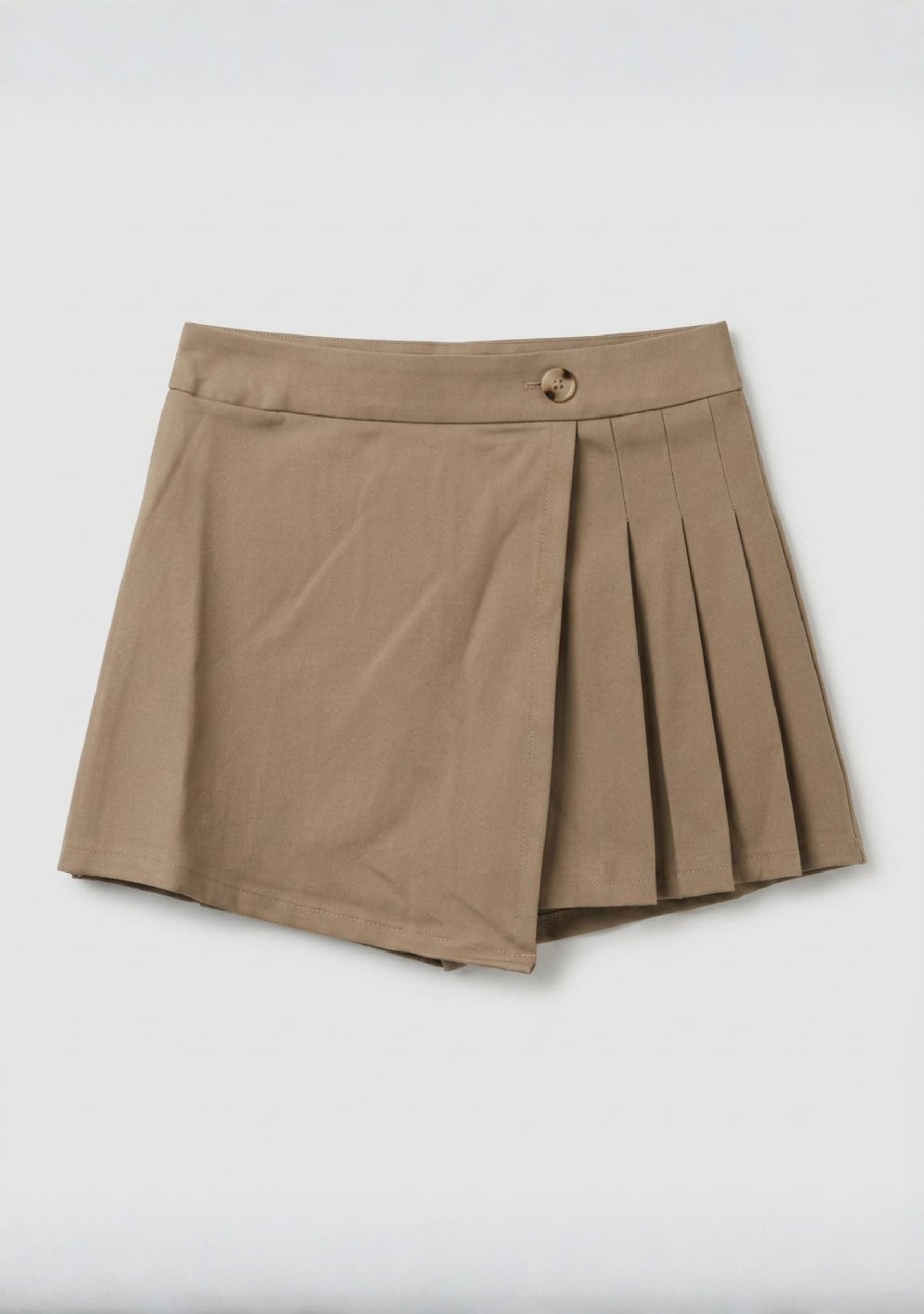 Blossom Pleat Skort (Beige)