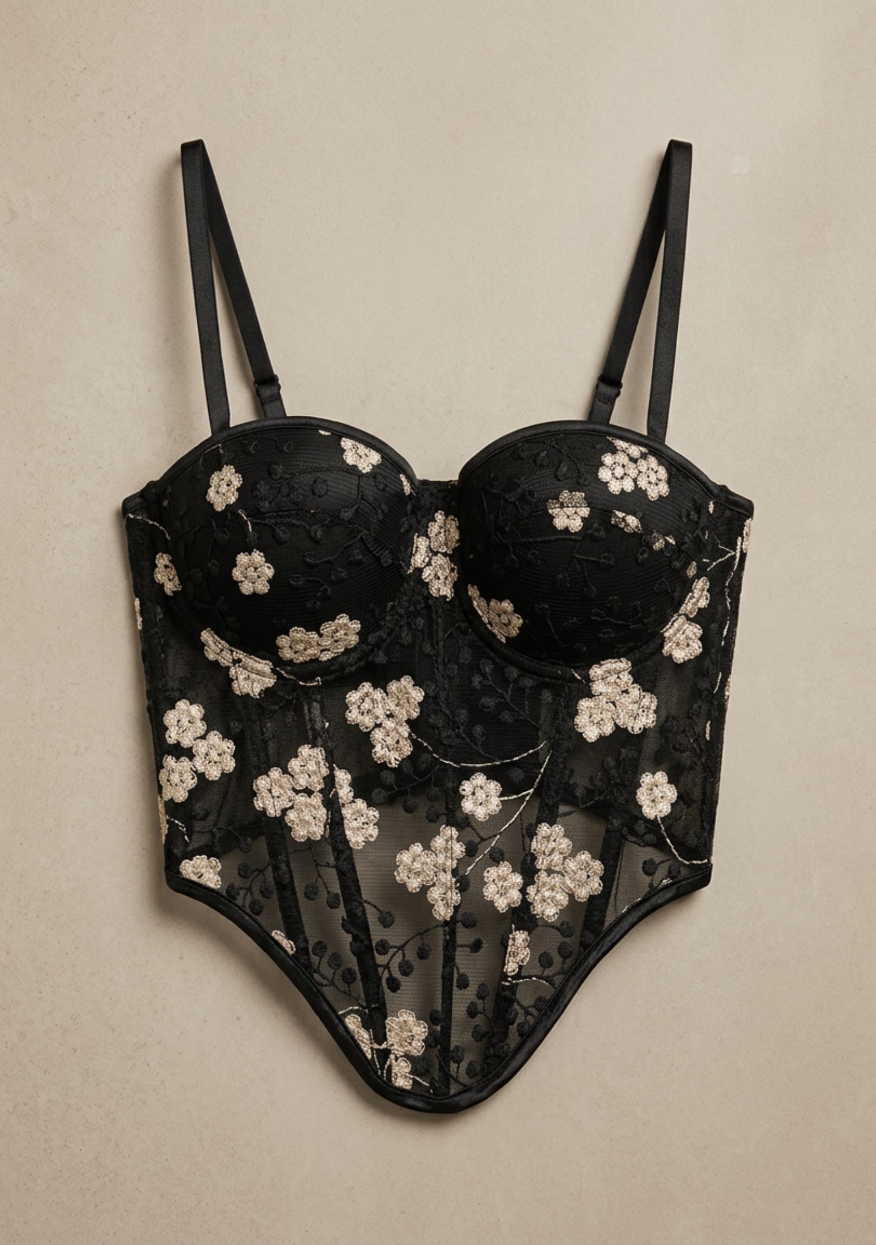Veloura Corset Top (Black)