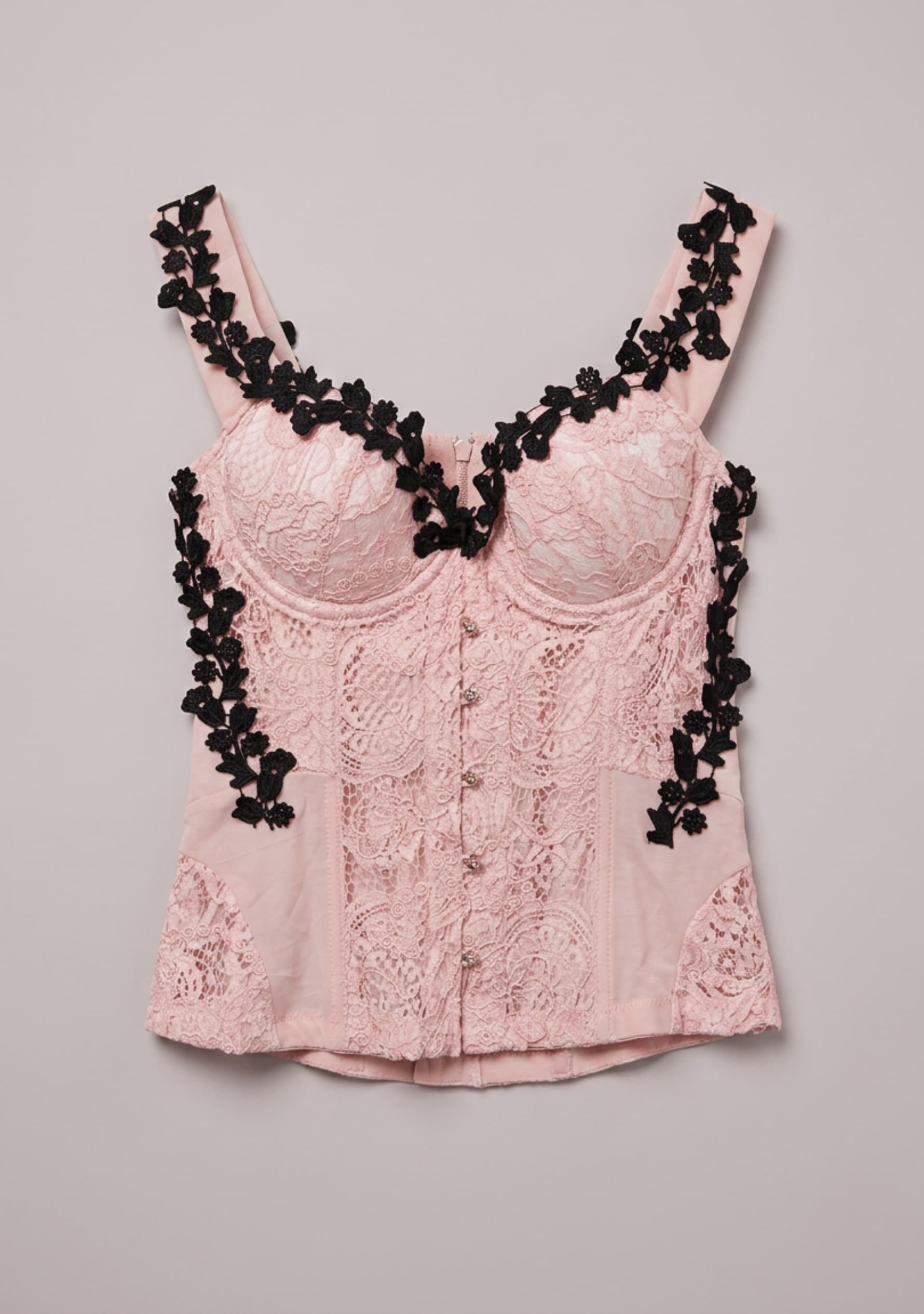 Floral Corset Top (Pink)