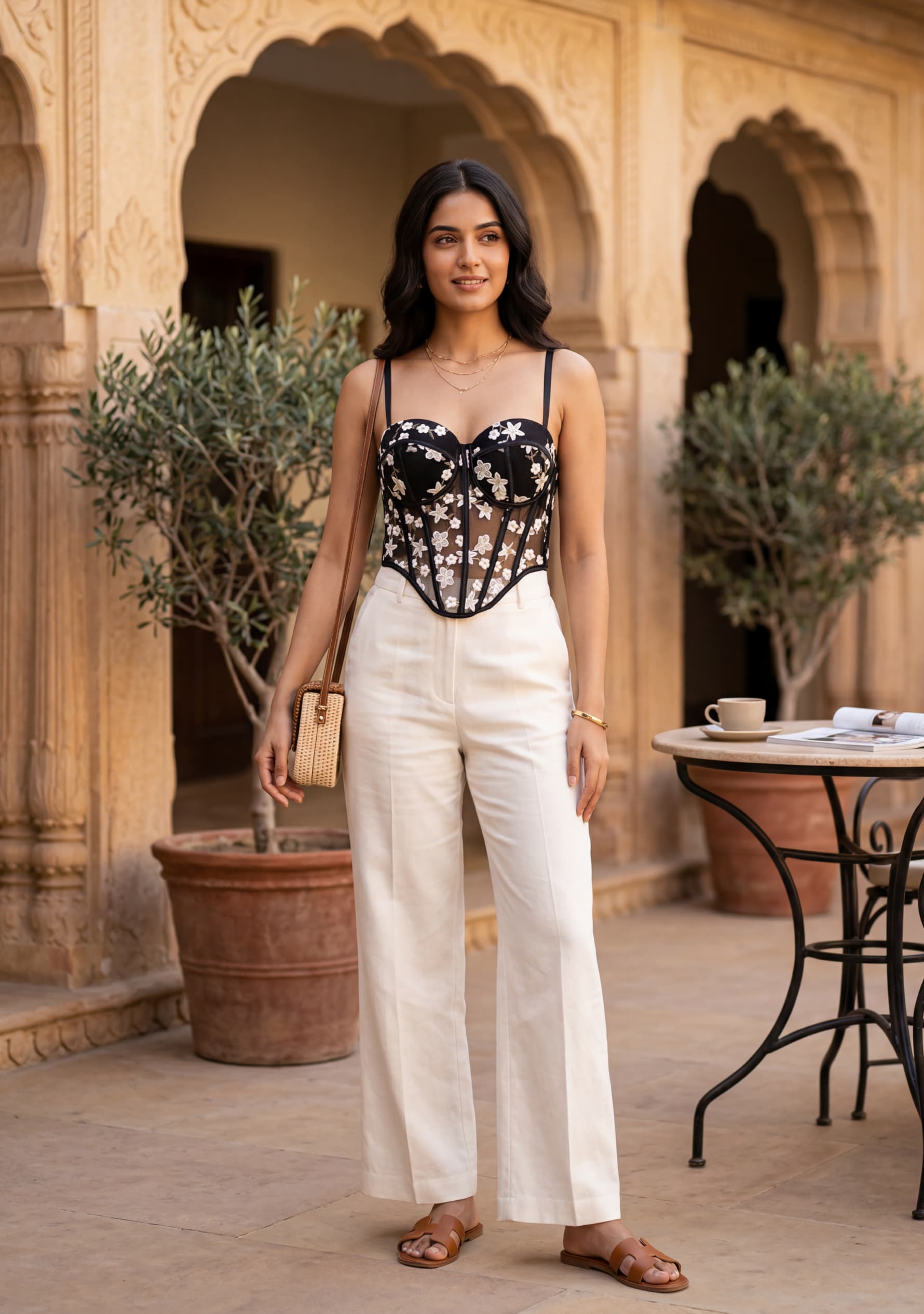Ivorelle Corset Top (Black)