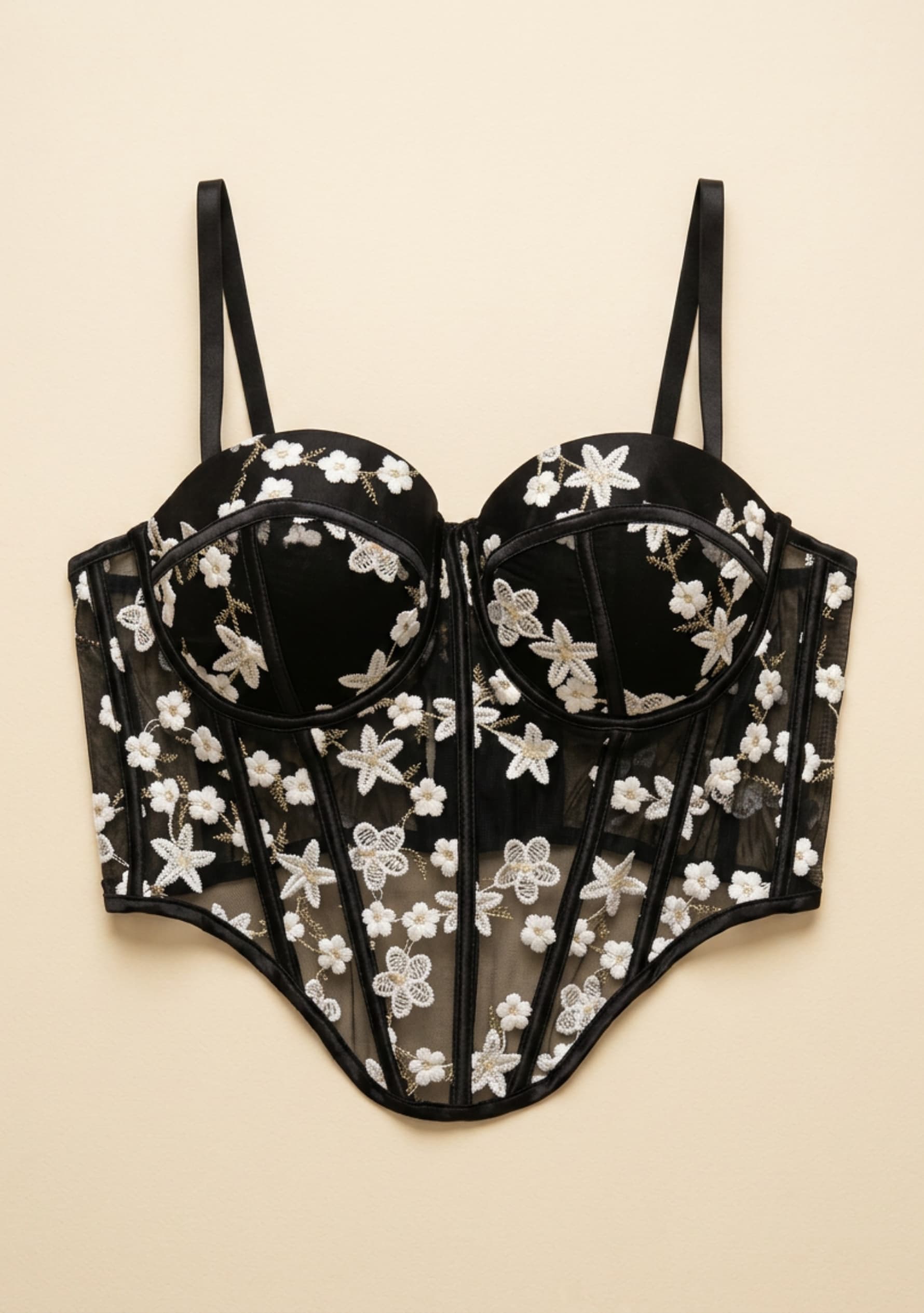 Ivorelle Corset Top (Black)