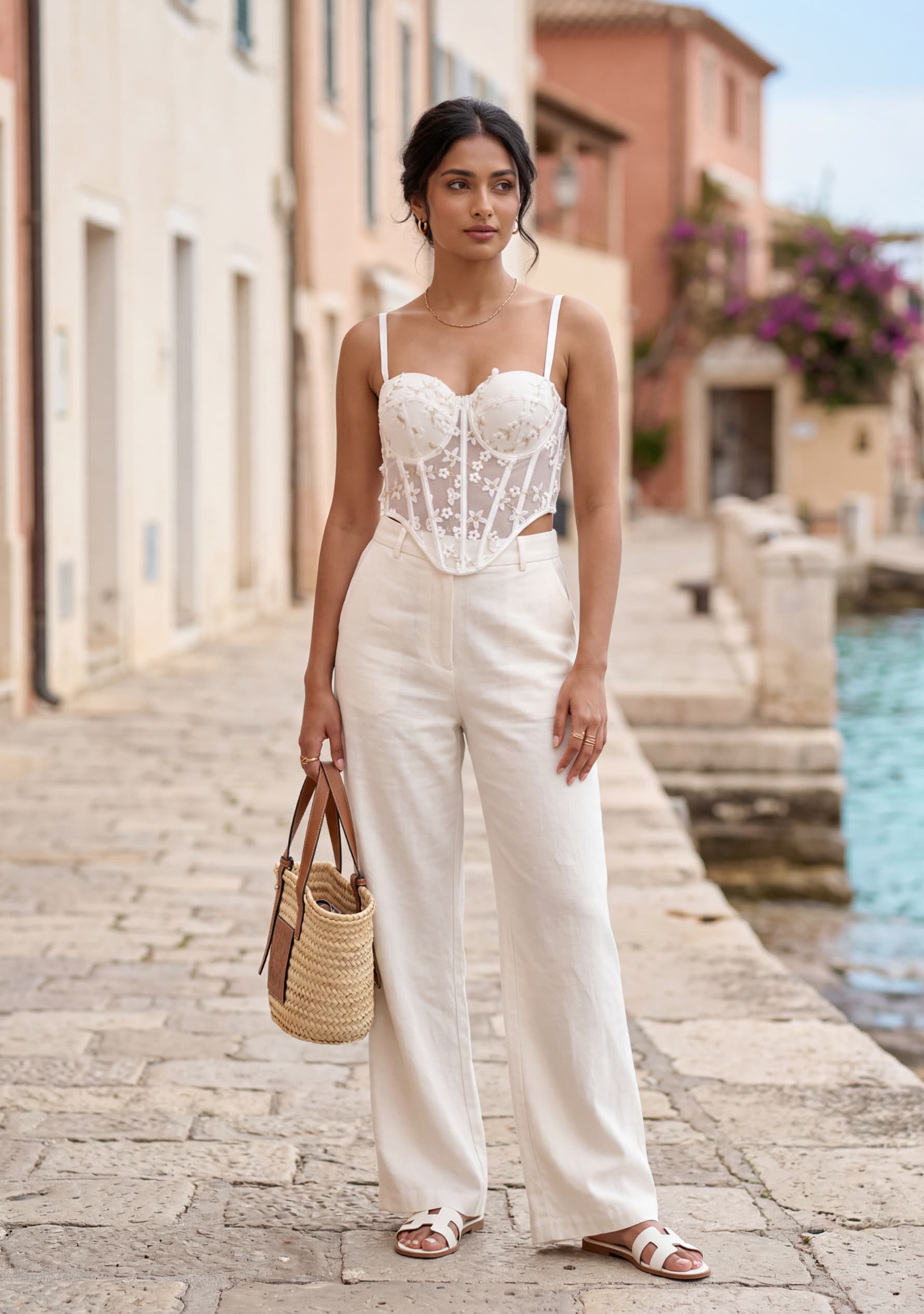 Ivorelle Corset Top (White)