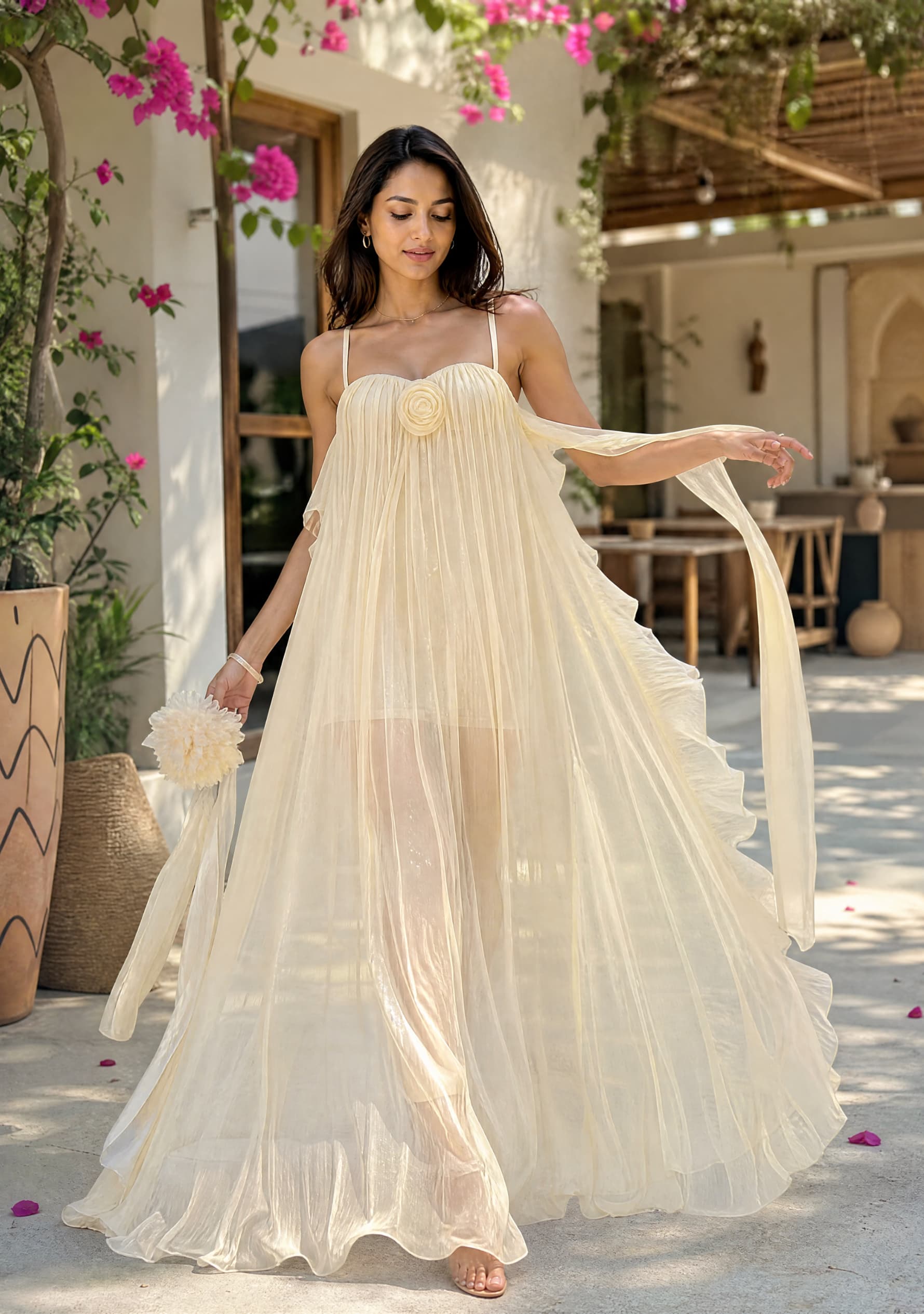 Roseline Summer Wear (Cream)