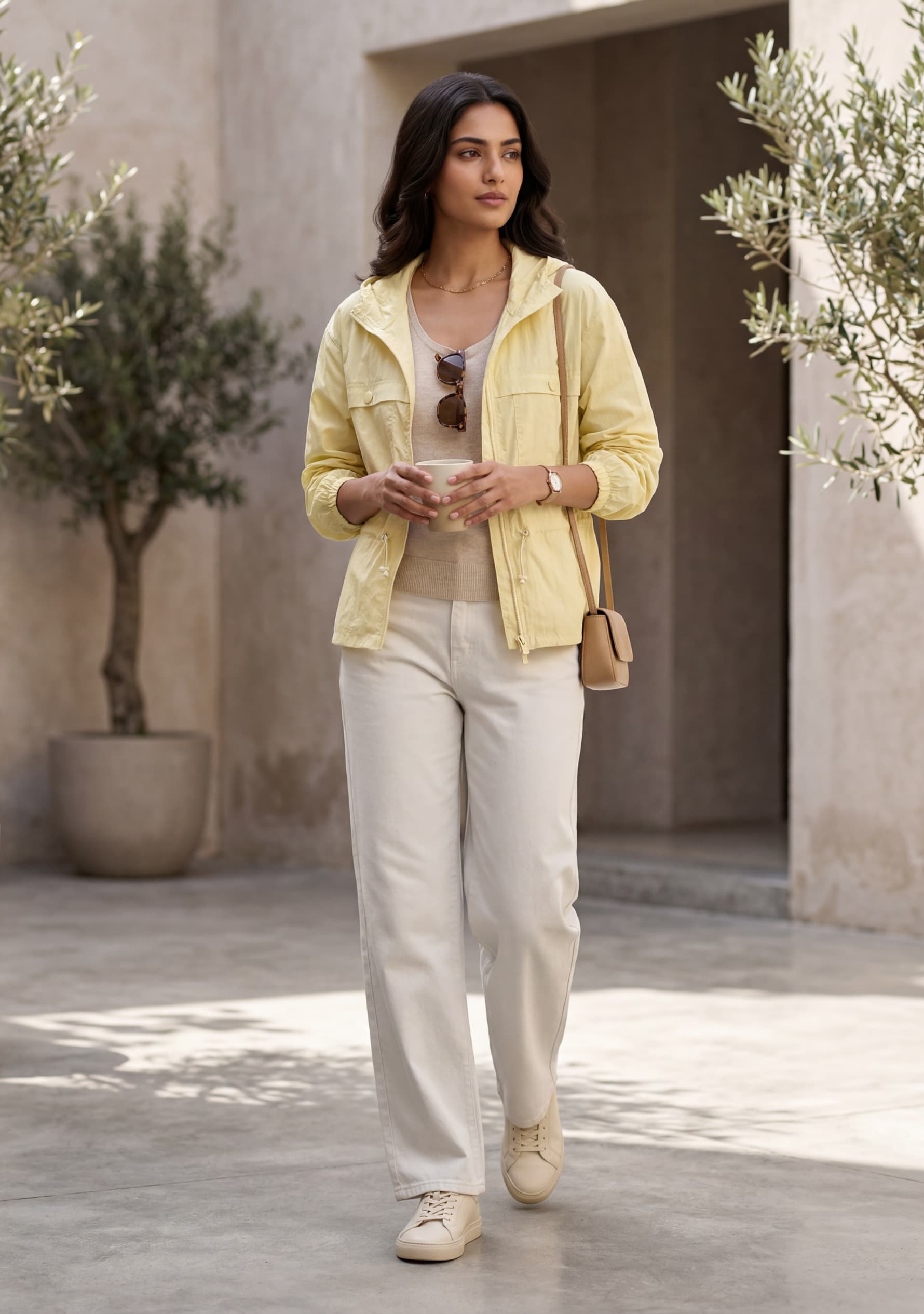 TRIPR Overlay Jacket (Pastel Yellow)