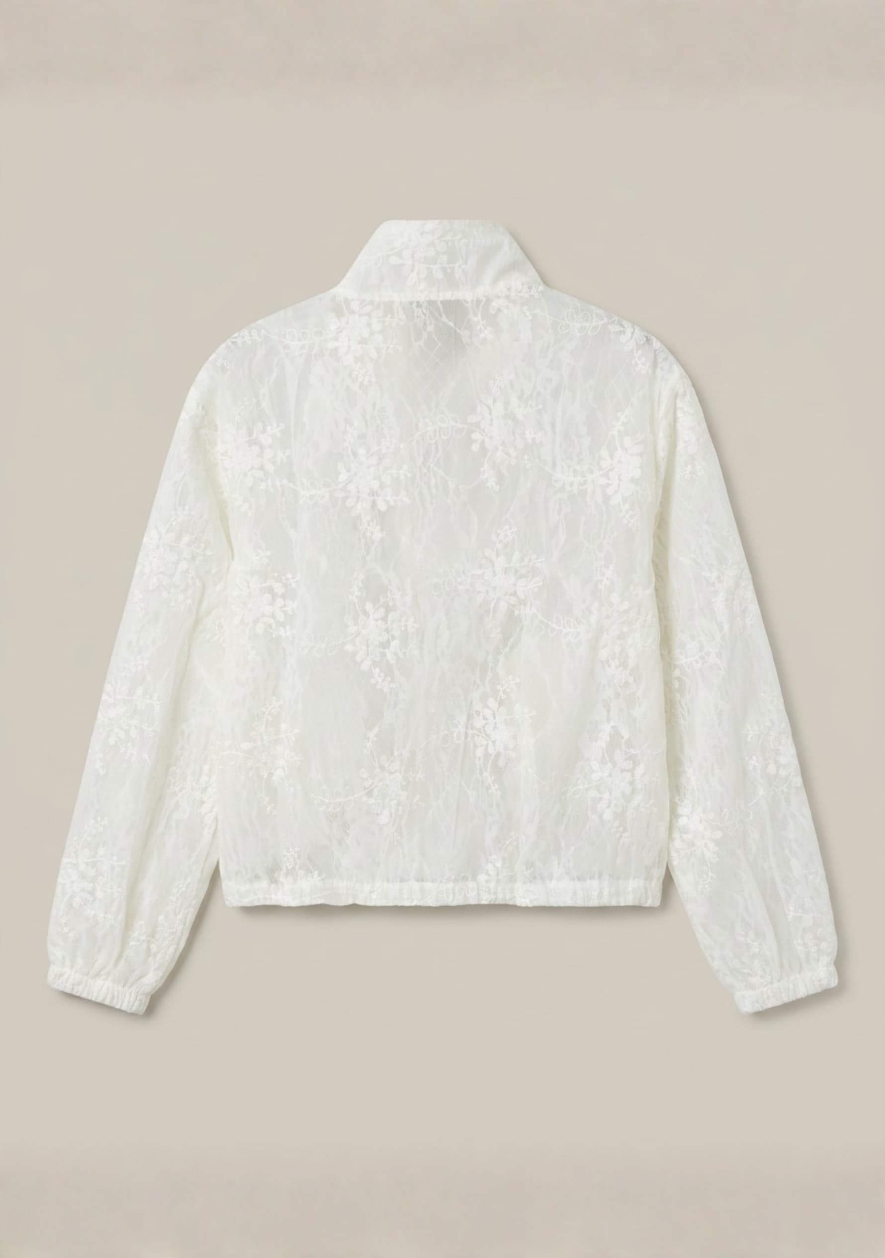 Florique Overlay Jacket (Cream)