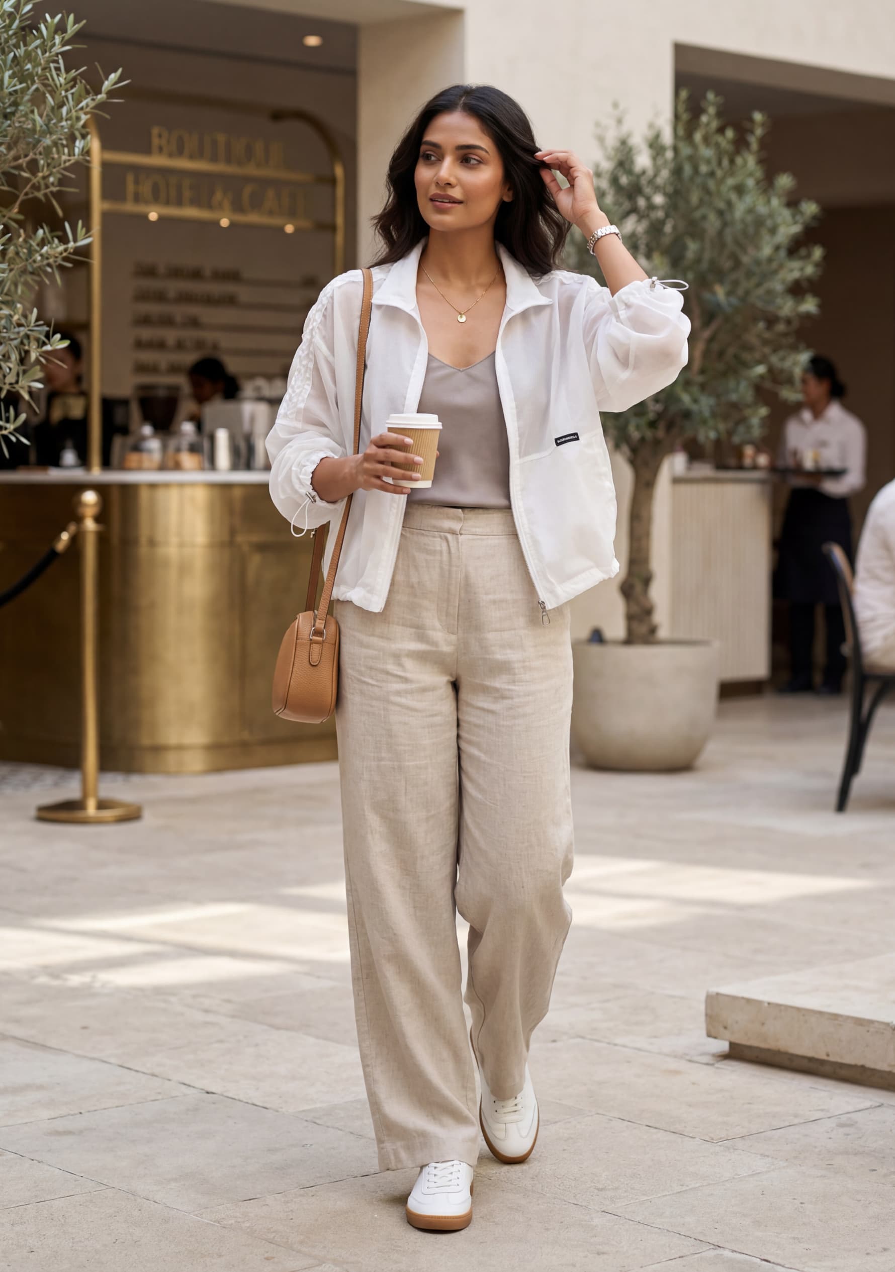 Veil Overlay Jacket (White)