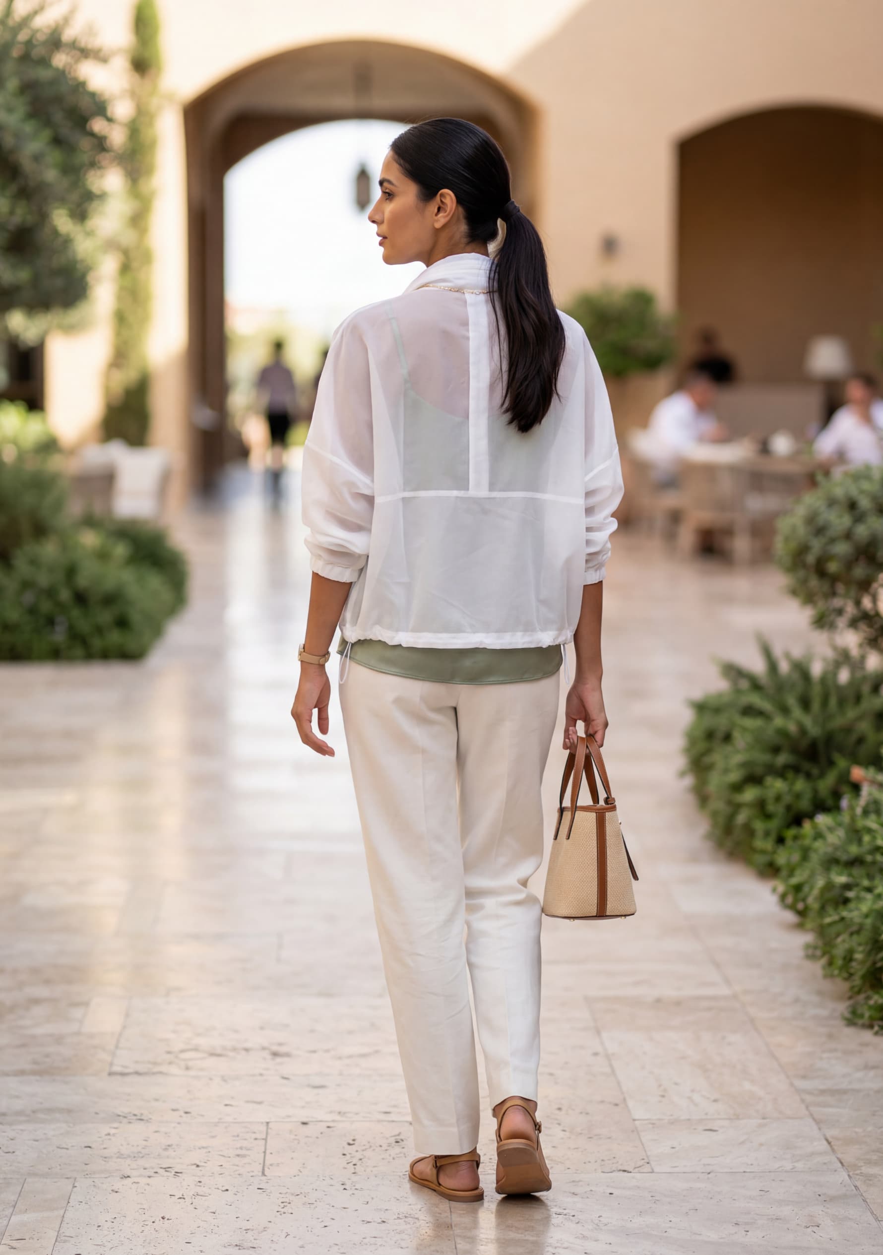 Veil Overlay Jacket (White)
