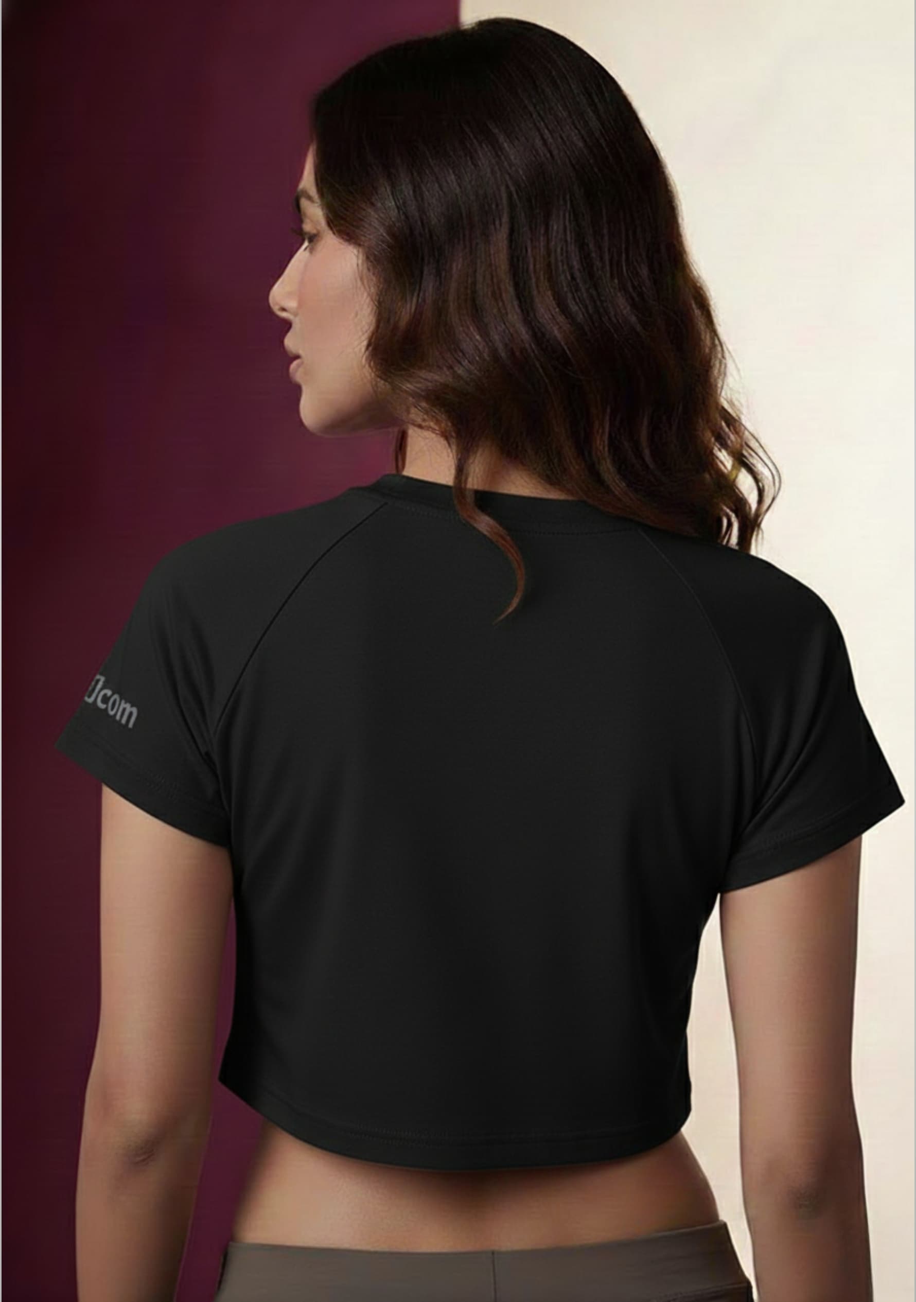 Daily Form (Black) Crop Top